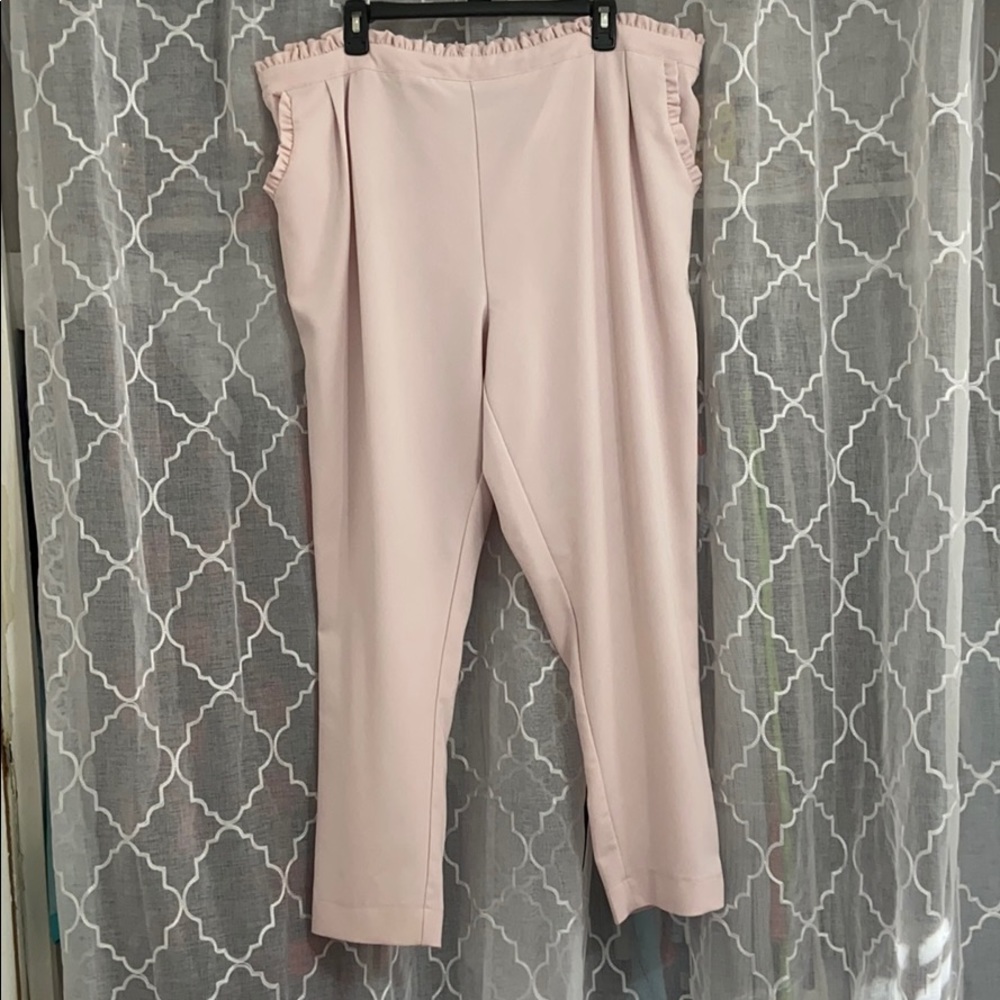 Falls Creek long, pale pink dress pants.